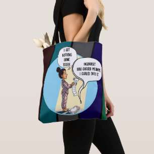 I Got Nothing Done Today Cat Humour Tote Bag