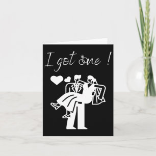 I Got One Funny Bride Men's Groom Wedding Party Ju Card