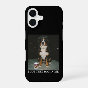 I Got That Dog In Me, Funny Bernese Mountain Meme iPhone 16 Case