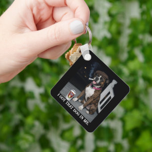 I Got That Dog In Me, Funny Boxer Personality Meme Key Ring