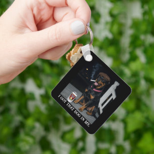 I Got That Dog In Me, Funny Doberman Pinscher Meme Key Ring