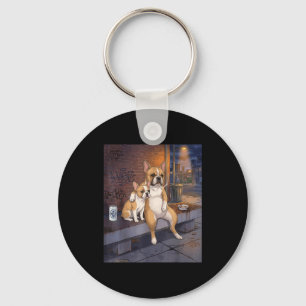 I Got That Dog In Me Funny French Bulldog Smoking  Key Ring