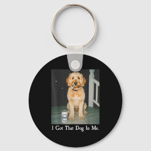 I Got That Dog In Me Funny Golden Doodle Smoking B Key Ring