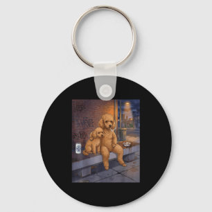 I Got That Dog In Me Funny Poodle Smoking Beer Mem Key Ring