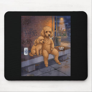I Got That Dog In Me Funny Poodle Smoking Beer Mem Mouse Pad