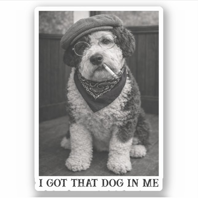 I Got That Dog In Me Funny Sheepadoodle Photo (Front)