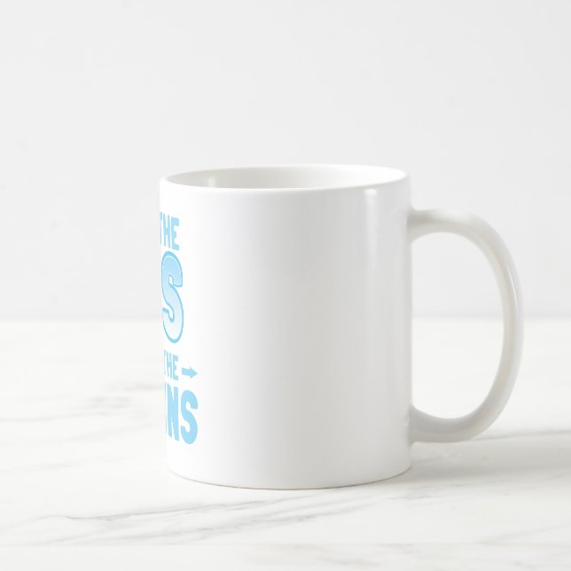 I got the ABS she got the BRAINS Coffee Mug (Right)