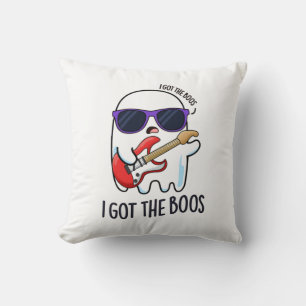 I Got The Boos Funny Halloween Music Ghost Pun Cushion