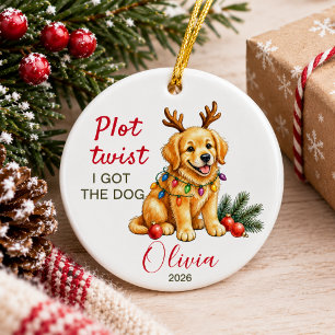 I got the Dog Funny personalised christmas divorce Ceramic Tree Decoration