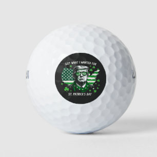 I Got what I wanted for St. Patrick's Day Trump US Golf Balls