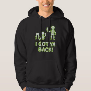 I Got Ya Back Skeletons Pun Halloween Men Women K Hoodie