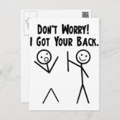 I Got Your Back! Postcard (Front/Back)