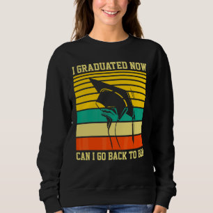 I Graduated Now Can I Go To Bed Retro School Sweatshirt
