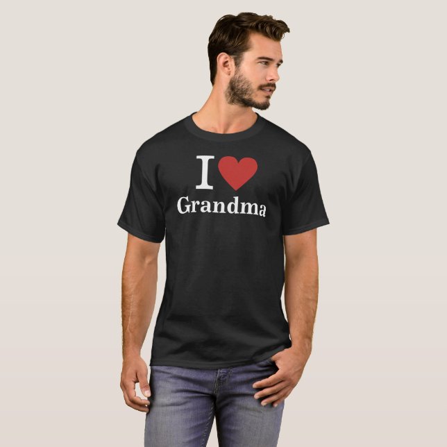 I ❤️ Grandma CUSTOM Men's T-Shirt (Front Full)