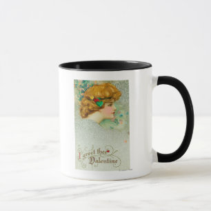 I Greet Thee Valentine Woman Mug