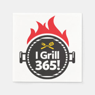 I Grill 365! Napkin