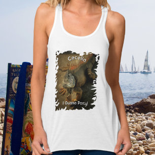 I Guana Party Custom Name Iguana 0768 Singlet