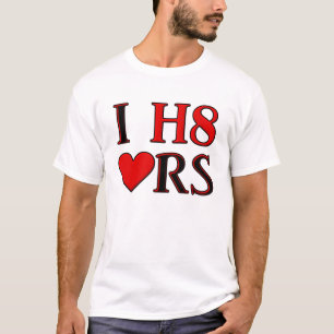 I H8 Heart Funny Shirt