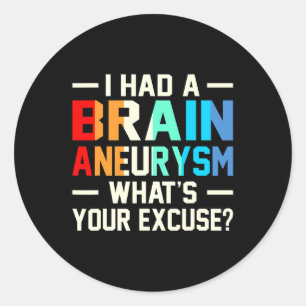 I Had A Brain Aneurysm Awareness Month Supporter G Classic Round Sticker