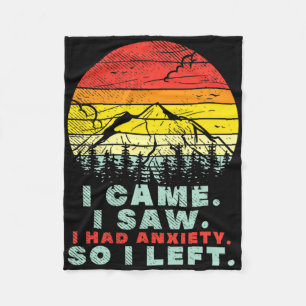 I Had Anxiety Mental Health Awareness Fleece Blanket