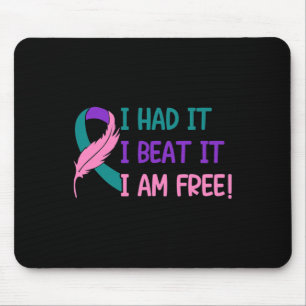 - I Had It Beat It I'm Free Thyroid Cancer Awarene Mouse Pad