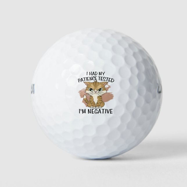 I had my patience tested i'm negative golf balls (Front)