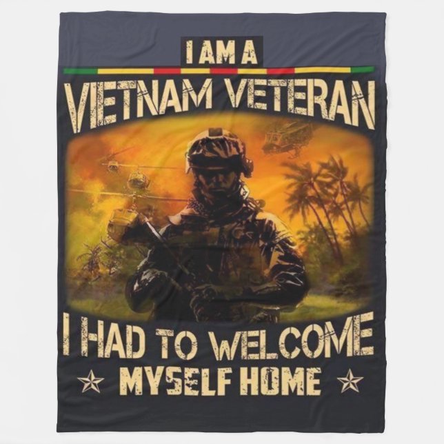 I HAD TO WELCOME MYSELF HOME FLEECE BLANKET (Front)
