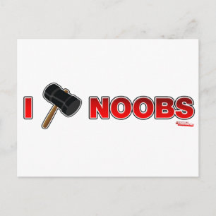 I Hammer Noobs - Gamer Gaming Video Games Postcard