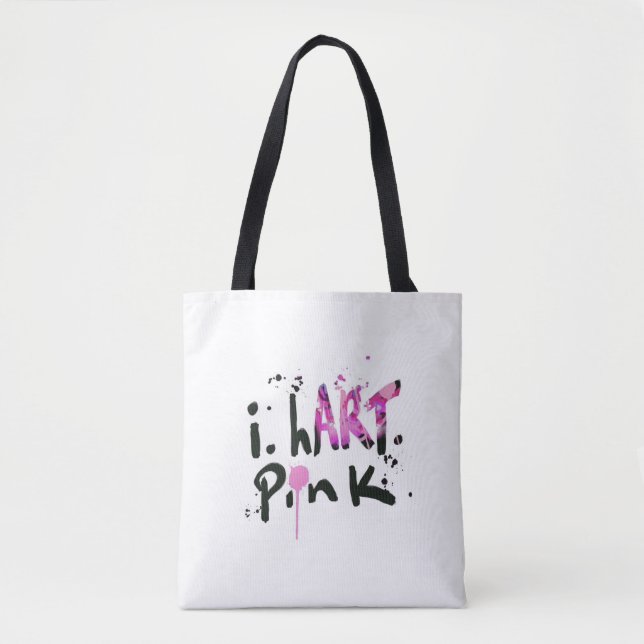 I HART PINK tote bag (Front)