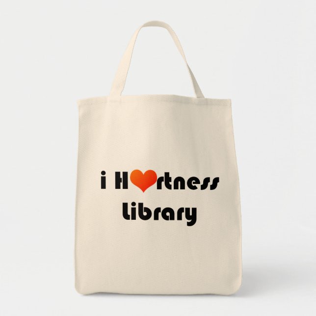 i Hartness library tote Bag (Front)