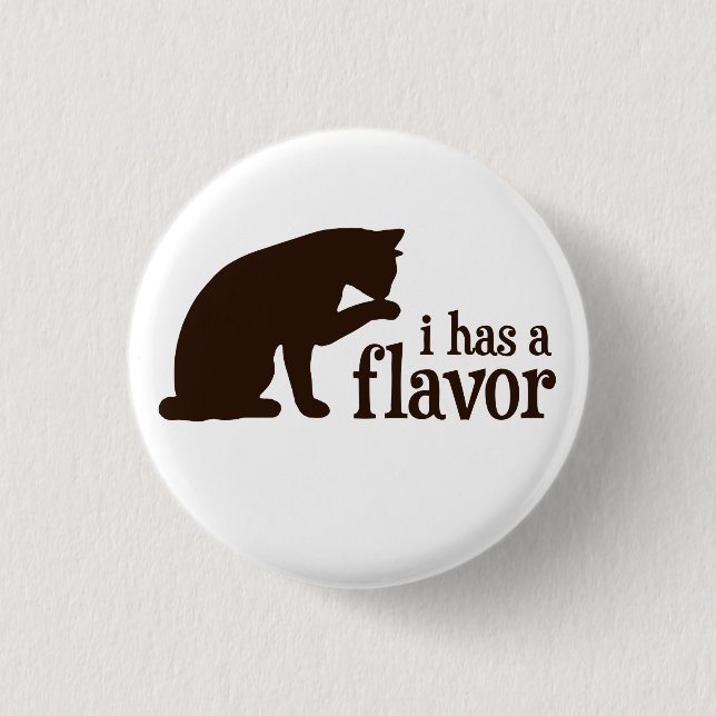 i has a flavour Kitty Cat 3 Cm Round Badge (Front)