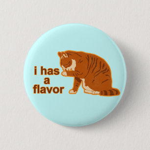 I has a flavour, LOL CAT 6 Cm Round Badge