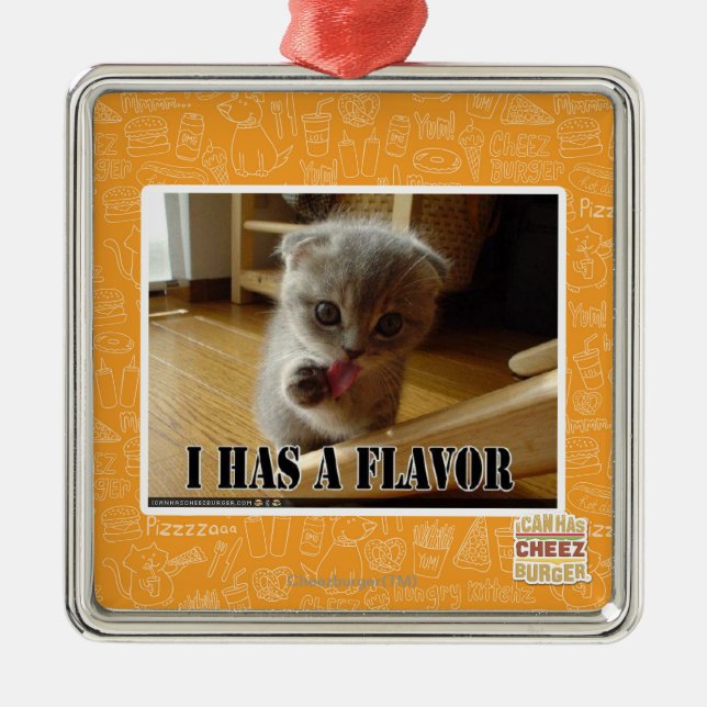I has a flavour metal tree decoration (Front)