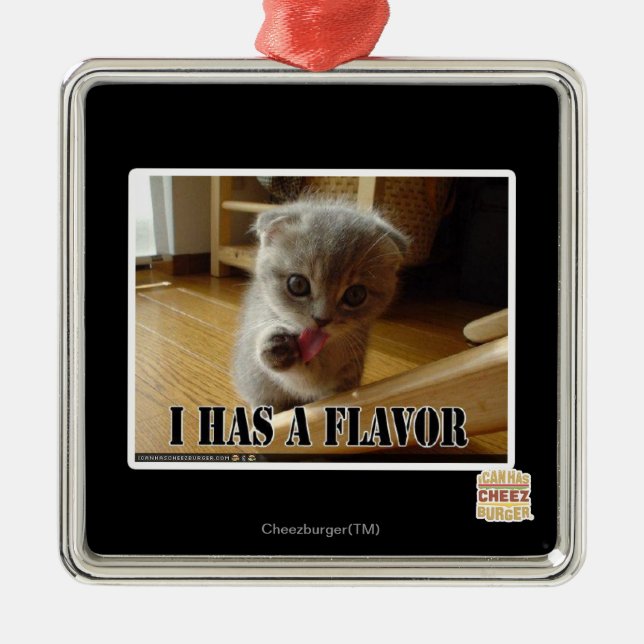 I has a flavour metal tree decoration (Front)