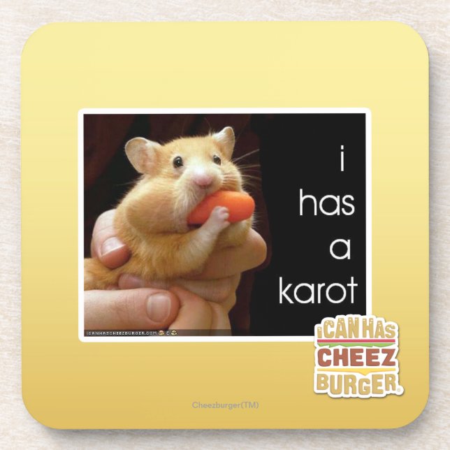 I has a karot coaster (Front)