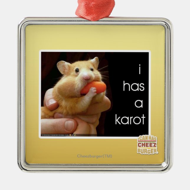 I has a karot metal tree decoration (Front)