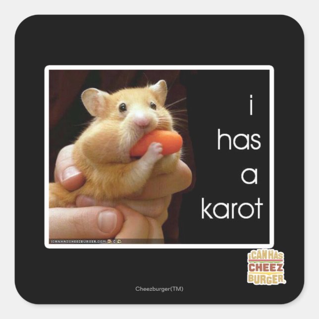 I has a karot square sticker (Front)