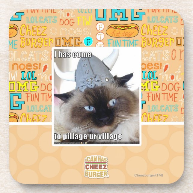I has come to pillage ur village coaster (Front)