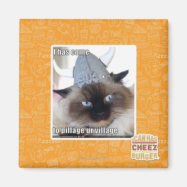 I has come to pillage ur village magnet (Front)