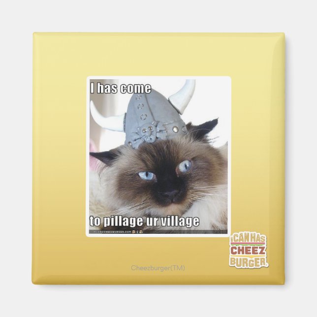 I has come to pillage ur village magnet (Front)