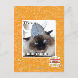 I has come to pillage ur village postcard
