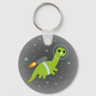 “I Has Jetpack!” Flying Brontosaurus with Jetpack Key Ring