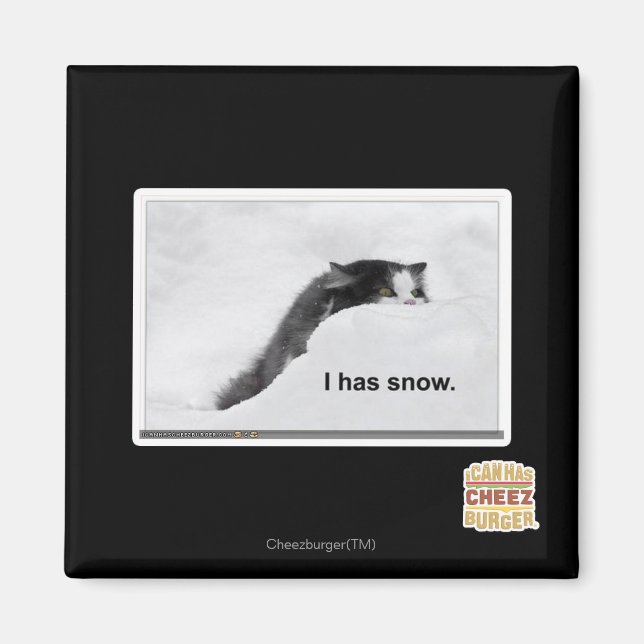 I has snow. magnet (Front)