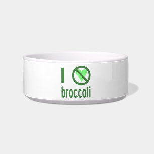 I Hate Broccoli Green Text Bowl