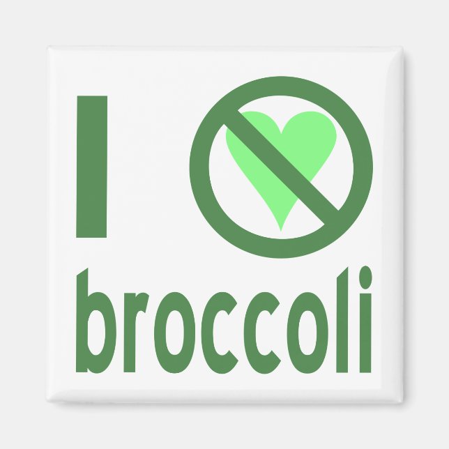 I Hate Broccoli Magnet (Front)