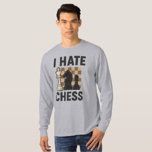 I Hate Chess long sleeve - vivid print T-Shirt