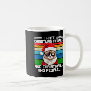 I Hate Christmas Holidays Haters Black Uni-adults Coffee Mug