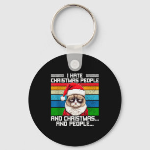 I Hate Christmas Holidays Haters Black Uni-adults Key Ring