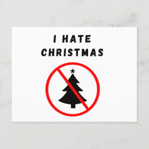 I hate Christmas Postcard