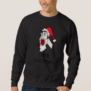 I Hate Christmas Snake Tongued anti Sweatshirt